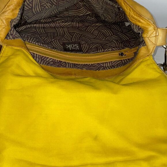 Vintage The Sak Antique Gold Yellow Shoulder/Crossbody Bag - Picture 7 of 7